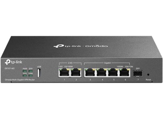 TP-Link Omada ER707-M2 8-Port Multi-Gigabit VPN Router Dual 2.5Gig WAN Ports High Network Capacity, SPI Firewall, Omada SDN Integrated, Load Balance, Lightning Protection